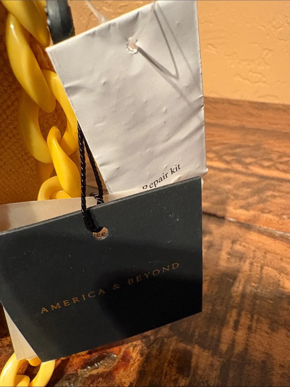 America & Beyond NWT Beaded Lemon Clutch/Shoulder Bag